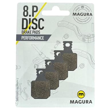 Magura MT Original Fahrrad Hydraulische Scheibenbremsen Ersatz Disc Bremsbeläge MT 5 7 Trail I Brake Pads I MTB I Ebike I Tour I (8.P (4 Kolben) Grau Performance)