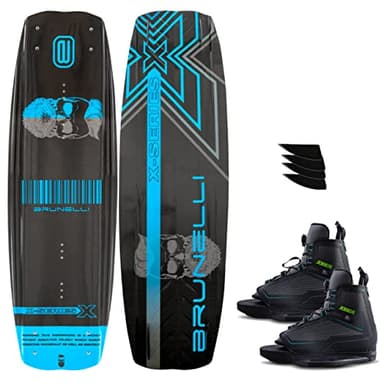 BRUNELLI Carbon Wakeboard Set 145cm blau mit Maze Wakeboardbindung