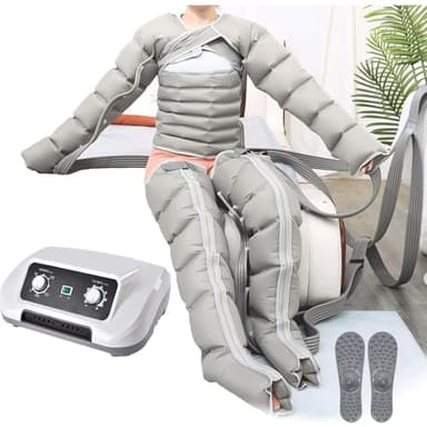 Miuxe Lymphdrainage Gerät, Beinmassagegerät Für Beine, Füße, Arme Und Unterleib, Massagegerät Beine, Einfaches Einstellbar Und Anwendung, Pressotherapie Professionelle Wirksamkeit Recovery Boots