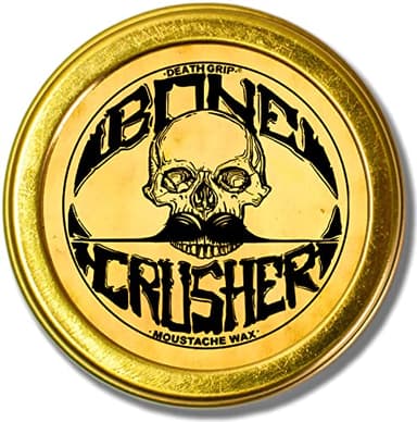 Bone Crusher Schnurrbartwachs für Herren 30 ml – Extra Starker Halt, Langanhaltendes Handlebar-Styling, Professionelles Premium Bart- und Schnurrbart Wachs – von Death Grip