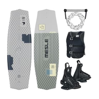 MESLE Wakeboard Komplett-Set Liberty STD, Bindung Onset, Leine Combo, Weste Sportsman