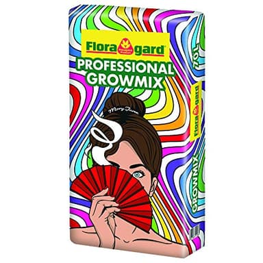 Floragard Growmix 70 L – Premium Grow-Erde mit Perlite & Trichoderma, lockerer Struktur & guter Drainage – pH-optimiertes, für 4 Wochen vorgedüngtes Grow-Substrat für Indoor-Grow