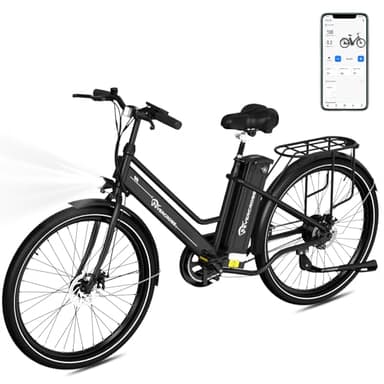 EVERCROSS EK8 Elektrofahrräder Erwachsene, 26 Zoll E-Bike - 250W Motor, 36V 15,6AH Akku, 15/20/25 KM/H, 120KG Max. Belastung, Mountainbike Elektrofahrrad für Frauen Männer