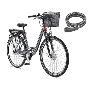 TELEFUNKEN E-Bike 28 Zoll Fahrrad für Damen & Herren | Pedelec Citybike mit 7-Gang Nabenschaltung | Rücktritt | Elektrofahrrad 250 W Frontmotor | 468 Wh Li-Ion-Akku | EBike Multitalent RC657