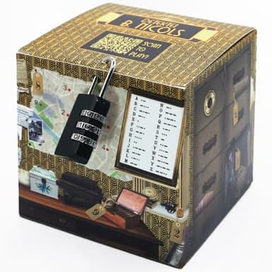 Rätselbox – Geschenkbox als Escape Room – Detektiv-Abenteuer für Zuhause – Geschenkidee als Rätsel – Perfekt für Rätselliebhaber, Gutscheine, Geldgeschenke & mehr