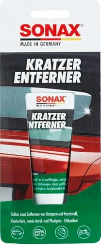 SONAX KratzerEntferner Kunststoff NanoPro (75 ml) zur Entfernung von Kratzern und Blindstellen aus Kunststoff, Acryl- und Plexiglas | Art-Nr. 03050000